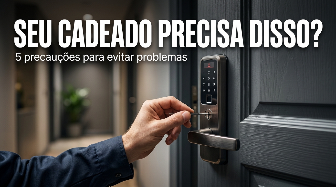 fechadura digital precisa de manutenção